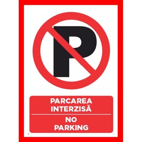 Placuta de parcare interzisa no parking